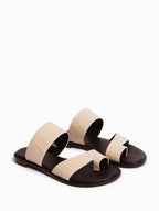 Lovas Croc Ivory Sandals