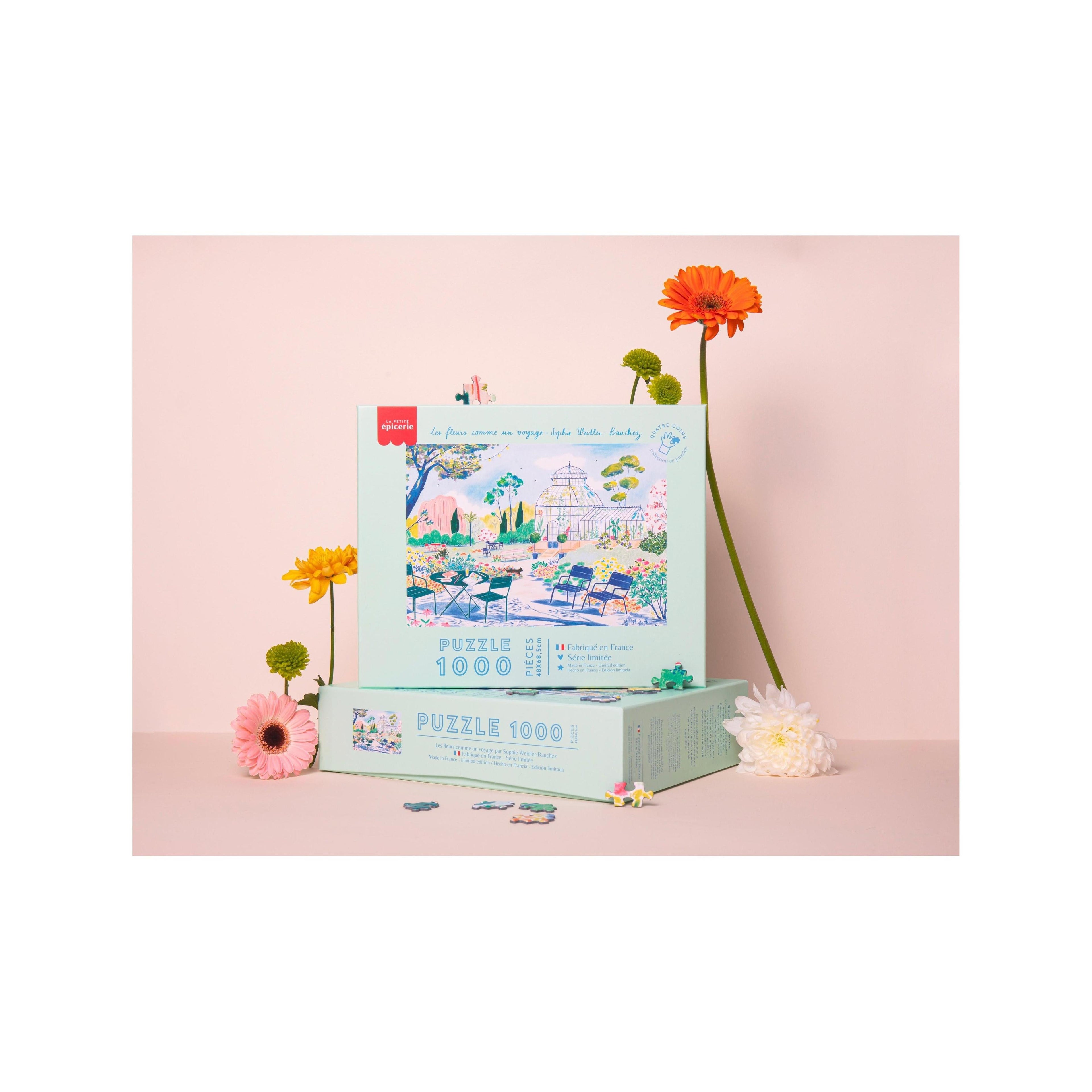 Puzzle Les Fleurs Comme Un Voyage De Sophie Weidler Bauchez - 1000 Pièces