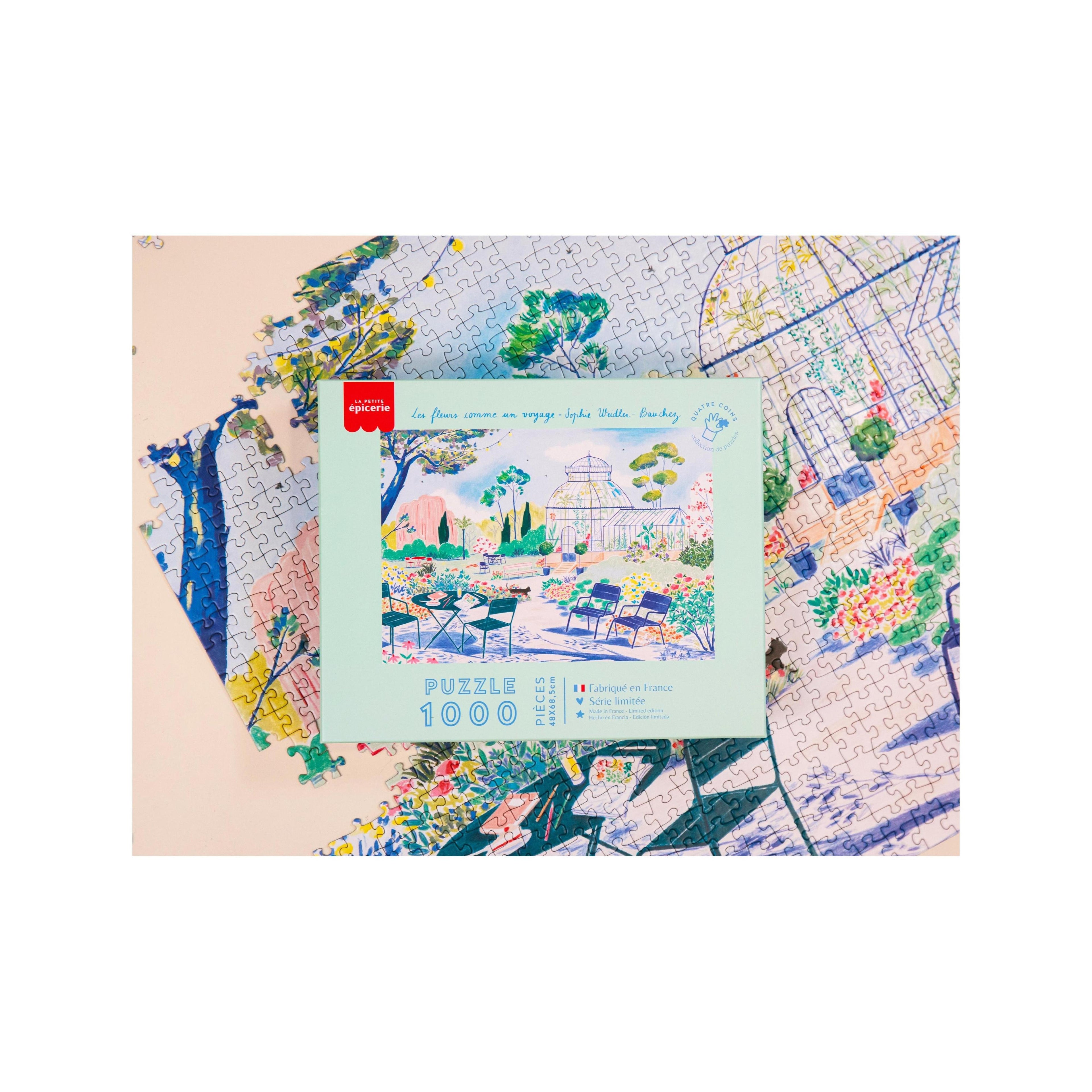 Puzzle Les Fleurs Comme Un Voyage De Sophie Weidler Bauchez - 1000 Pièces