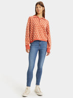 Levi'S 720 Blue Skinny Jeans With Washed Effect