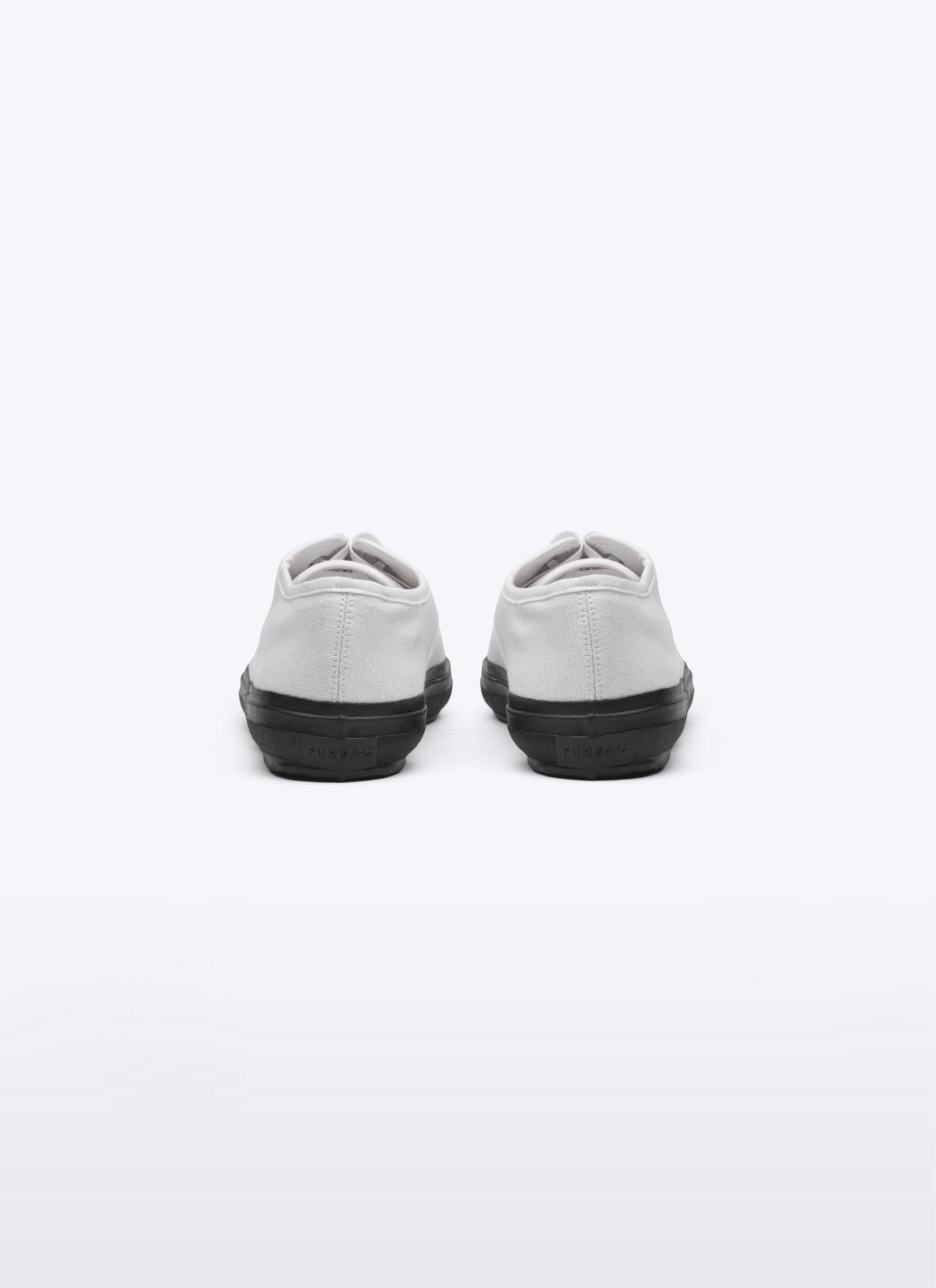 Fursac - Tennis Blanches En Toile De Coton - Blanc - Homme