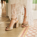 Flordeasoka - Zapatos de Tacón Lucca 9 Nugat - Beige Oscuro