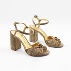 Flordeasoka - Zapatos de Tacón Lucca 9 Nugat - Beige Oscuro