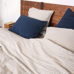 Housse De Couette En Lin Lavé - Luna - Indigo