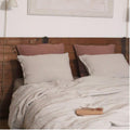 Housse De Couette En Lin Lavé - Luna - Terracotta
