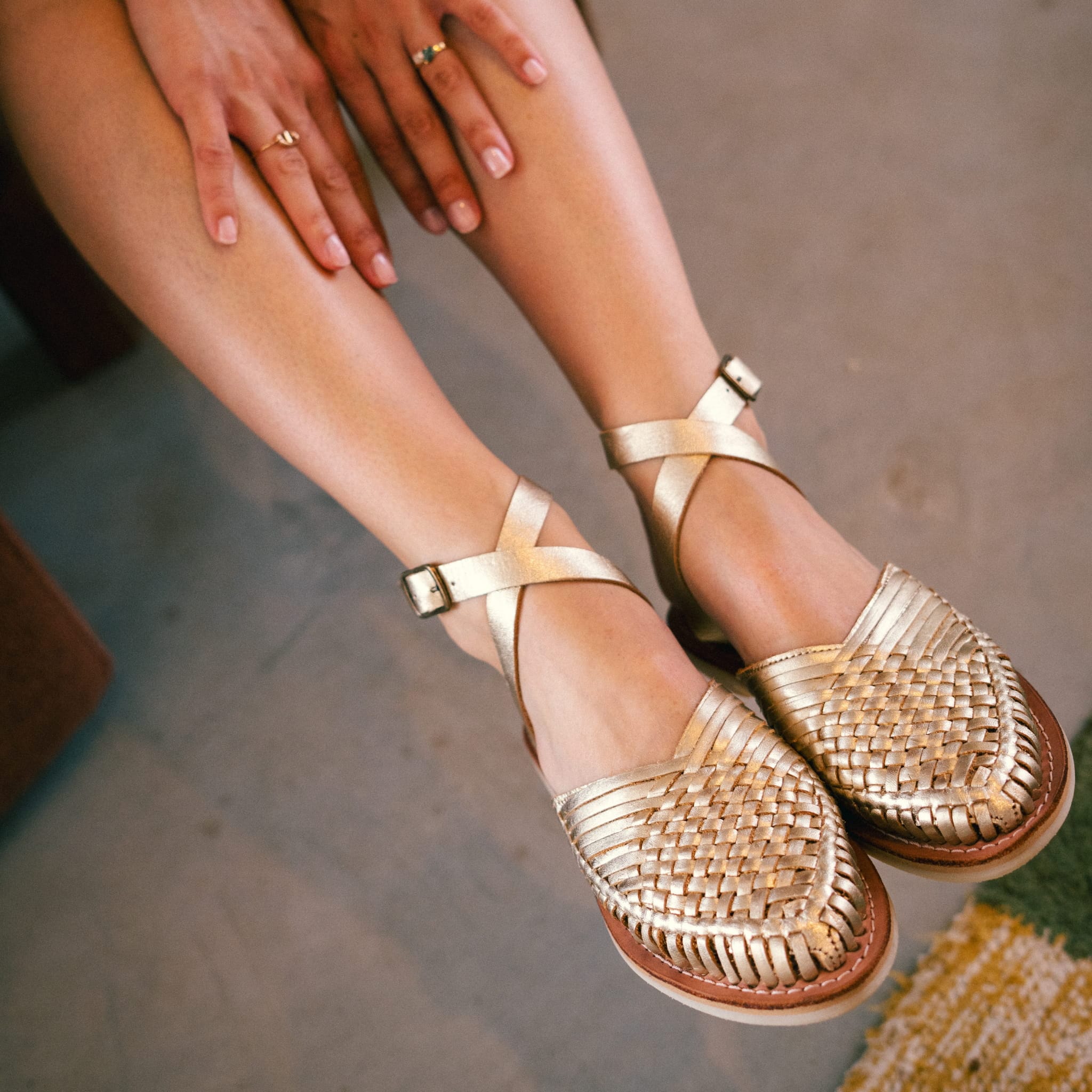 Lupita Sandals - Champagne