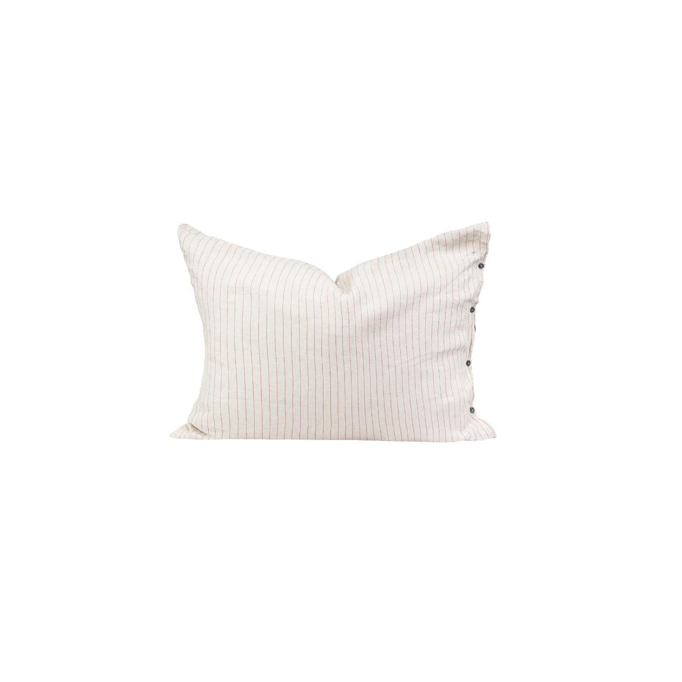 Funda de almohada de lino lavado - Luz - Terracota