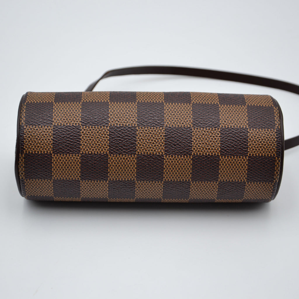 Pochette Louis Vuitton Papillon Toile Damier Ébène