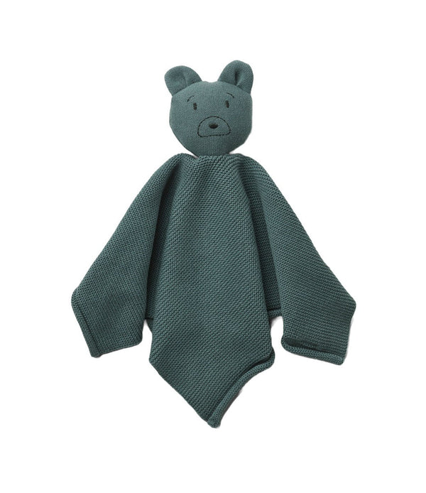 Edredón de punto reconfortante Milo - Mr Bear Whale Blue