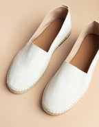 Espadrilles Plates Lyonnaise Daim - Cuir Daim Gris - Homme