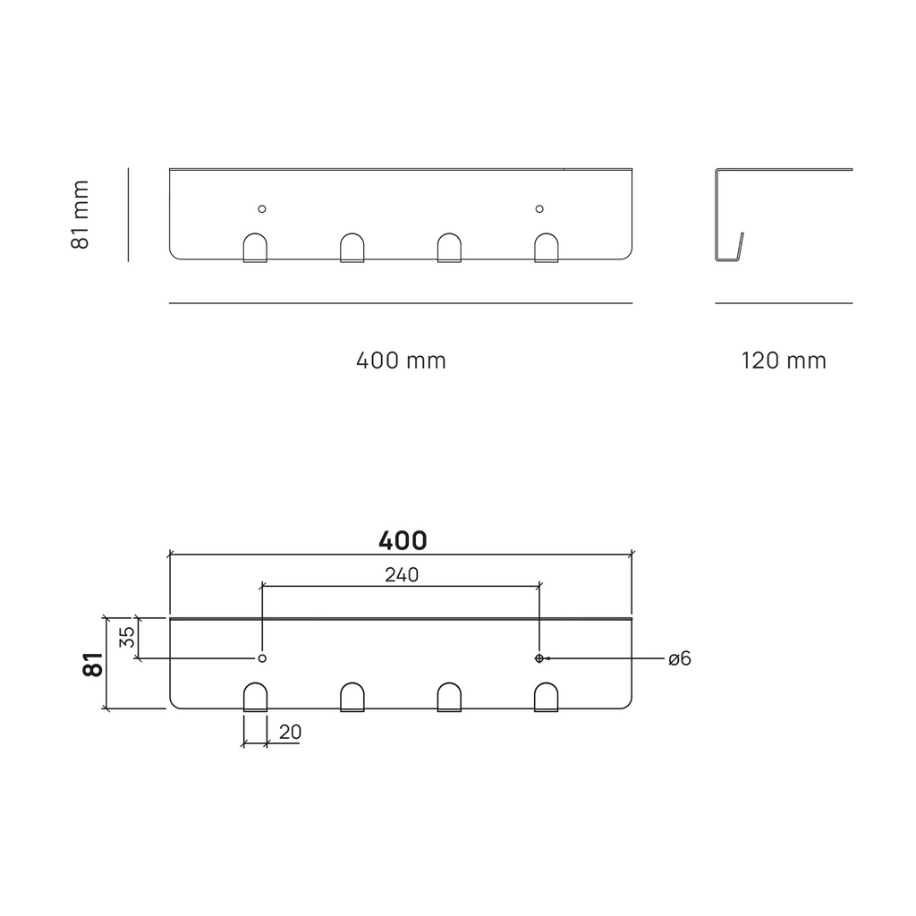 Wall Shelf - L'Accrocheur - Black