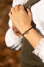 Bracelet Tamis - Or Noir Pailleté