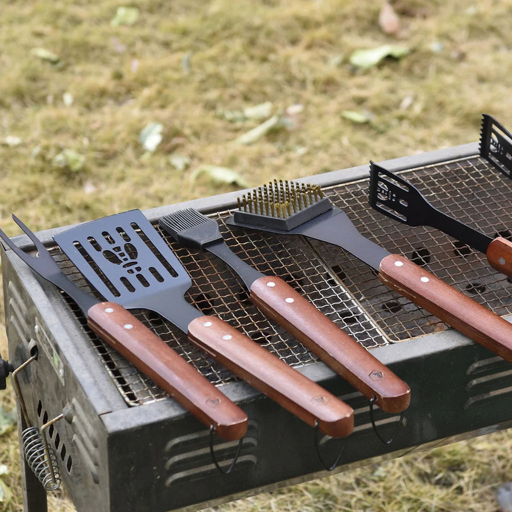 Set De 5 Ustensiles À Barbecue - Black Edition