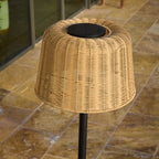 Mateo - Lampadaire Solaire - Polyrotin - Beige