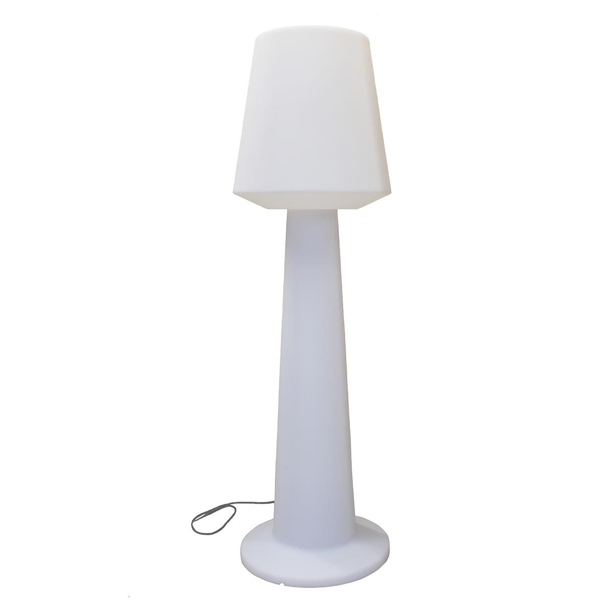 Bright wired design floor lamp for exterior powerful lighting white LED AUSTRAL H170cm E27 base - REDDECO.com