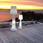 Bright wired design floor lamp for exterior powerful lighting white LED AUSTRAL H110cm E27 base - REDDECO.com