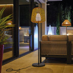 Boheme Tall - Lámpara de pie con cable - Polirratán - Marrón