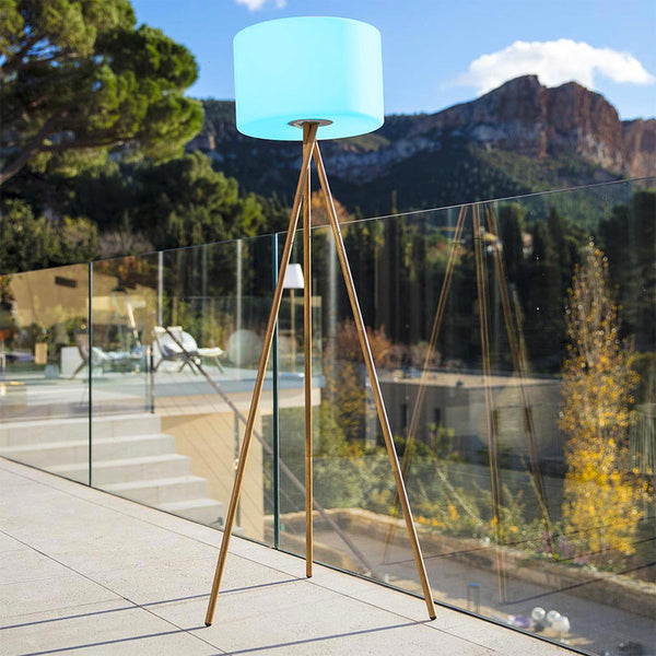 Tamboury - Wireless Floor Lamp - Polyethylene - Beige