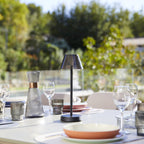 Beverly - Lampe De Table Sans Fil - Plastique - Noir