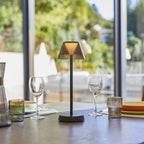 Beverly - Lampe De Table Sans Fil - Plastique - Noir