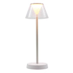 Cordless warm white LED table lamp BEVERLY WHITE H34cm - REDDECO.com