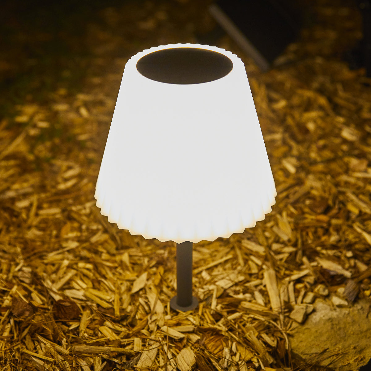 Lady Mini - Lampe De Table Solaire - Acier - Gris