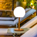 Luny - Lampe De Table Sans Fil - Bois - Bois