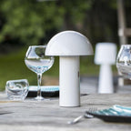 Lampe de table sans fil tête orientable LED blanc chaud TOD WHITE H28cm - REDDECO.com
