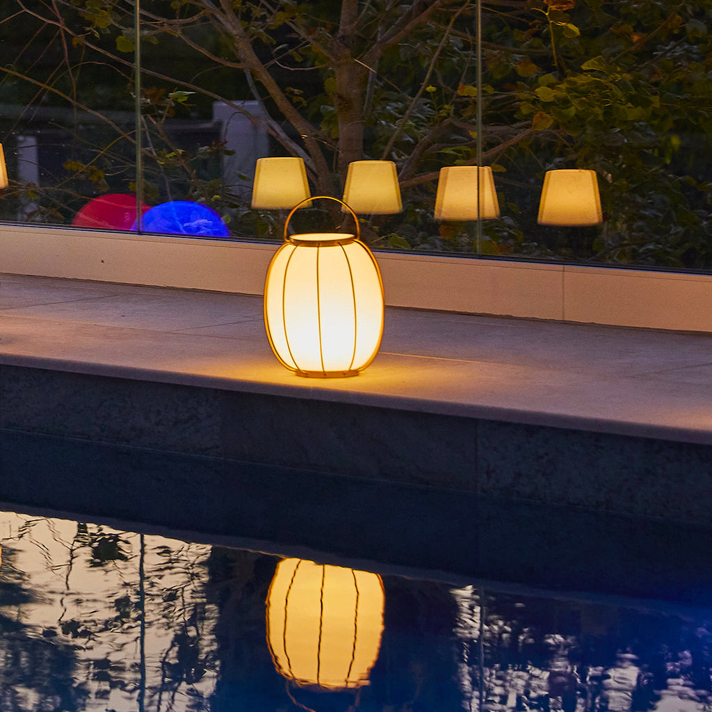 Tulum - Wireless Lantern - Steel - White