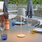 Kelly - Lampe De Table Sans Fil - Acier - Blanc