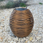 Raffy Solar - Solar Lantern - Polyrattan - Brown