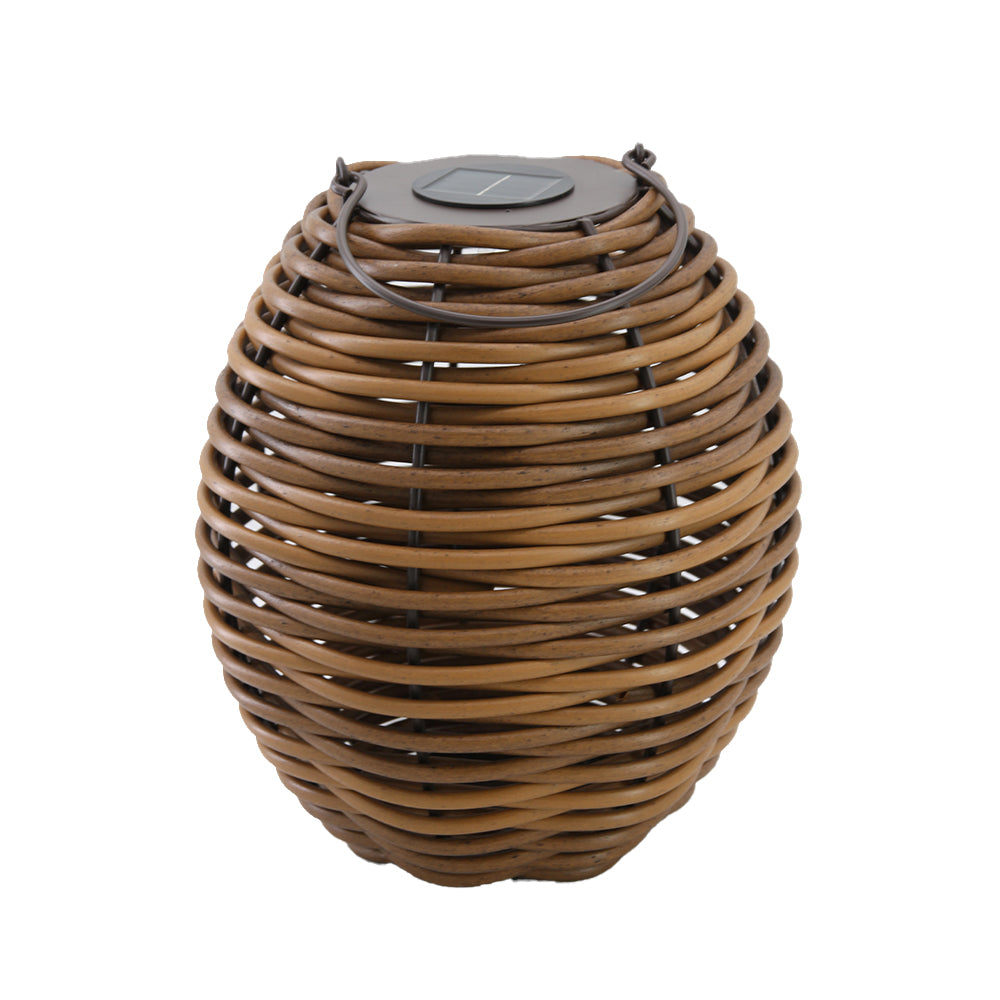 Raffy Solar - Solar Lantern - Polyrattan - Brown