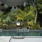 Linterna inalámbrica gris metal blanco LED SUNRISE H40,5 cm - REDDECO.com