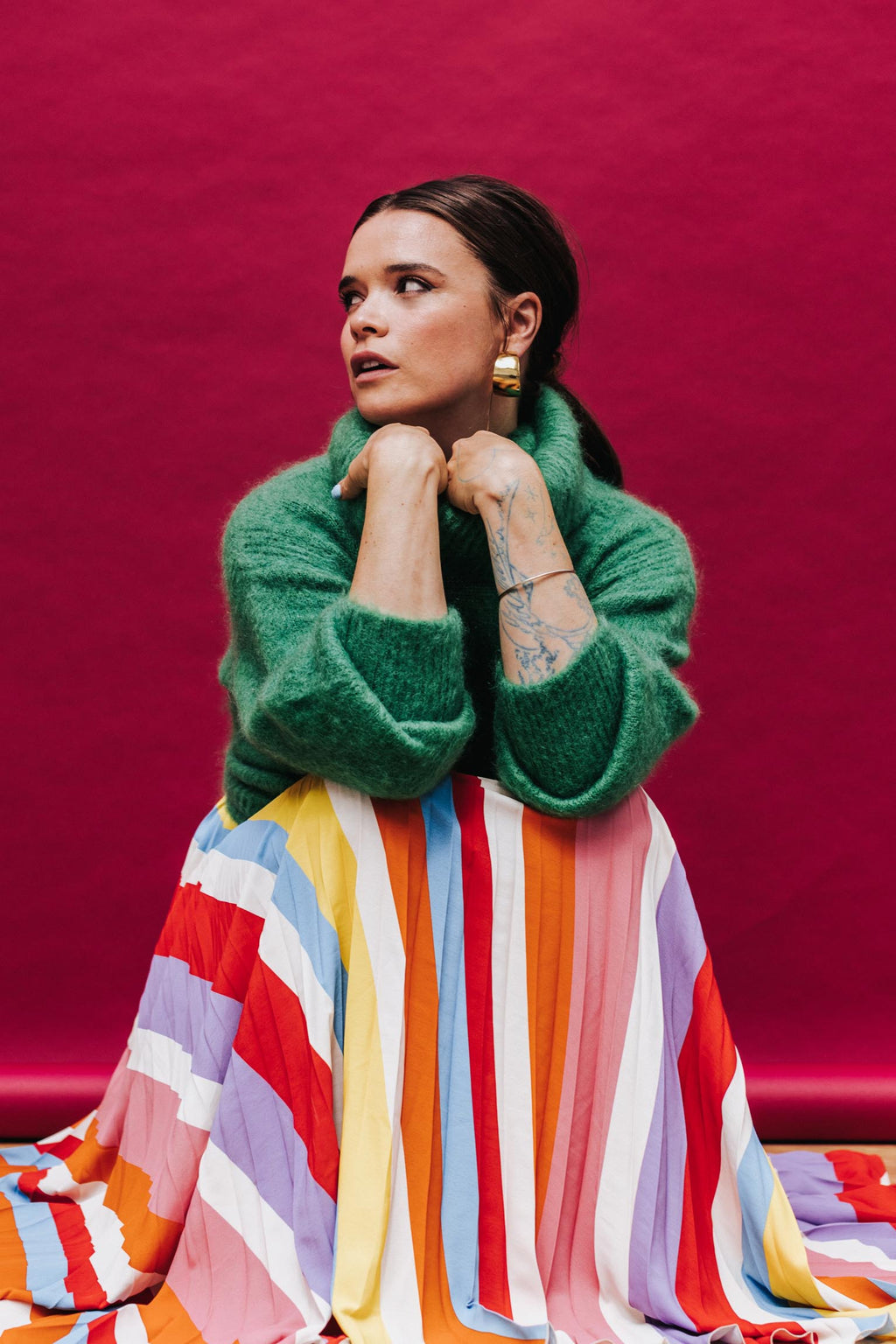Jupe Paula Rayures - Multicolore