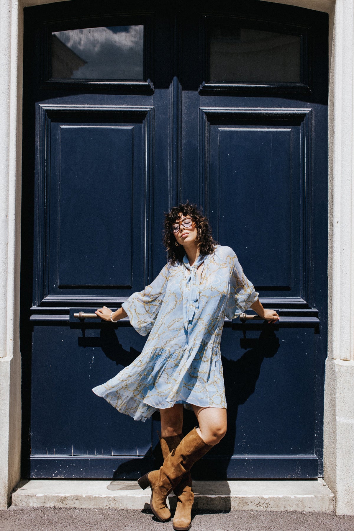 ROBE DIVA BIJOUX BLEU
