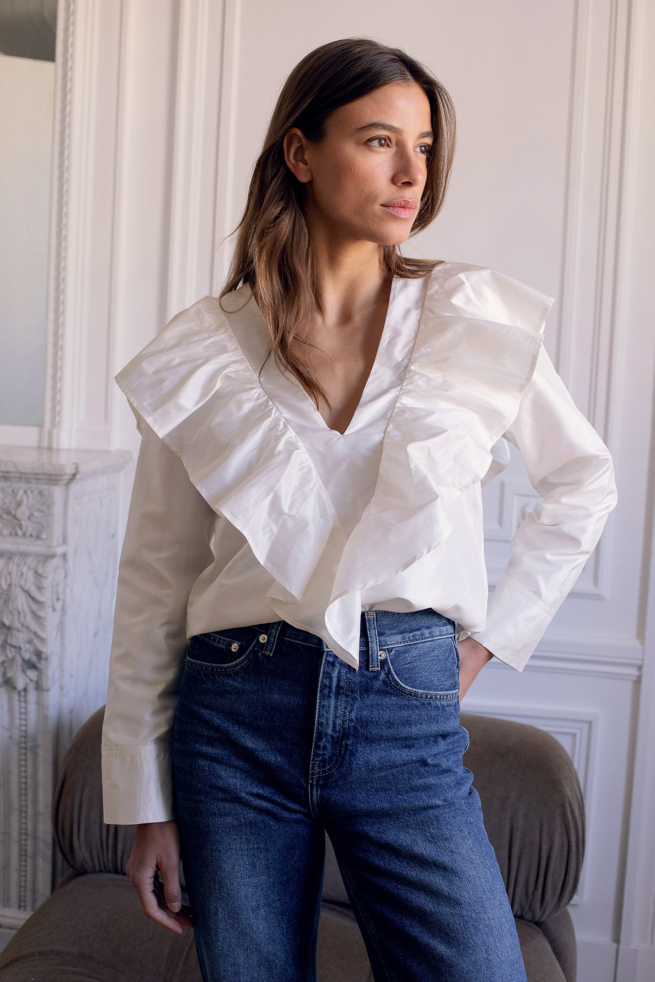 Le Cesaire Blouse - White - Women