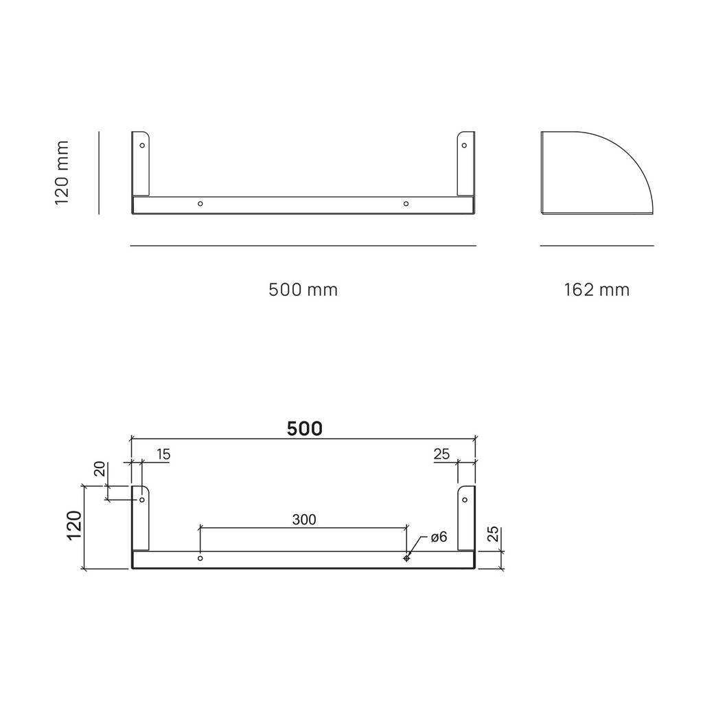 Wall Shelf - Le Convivial - Black