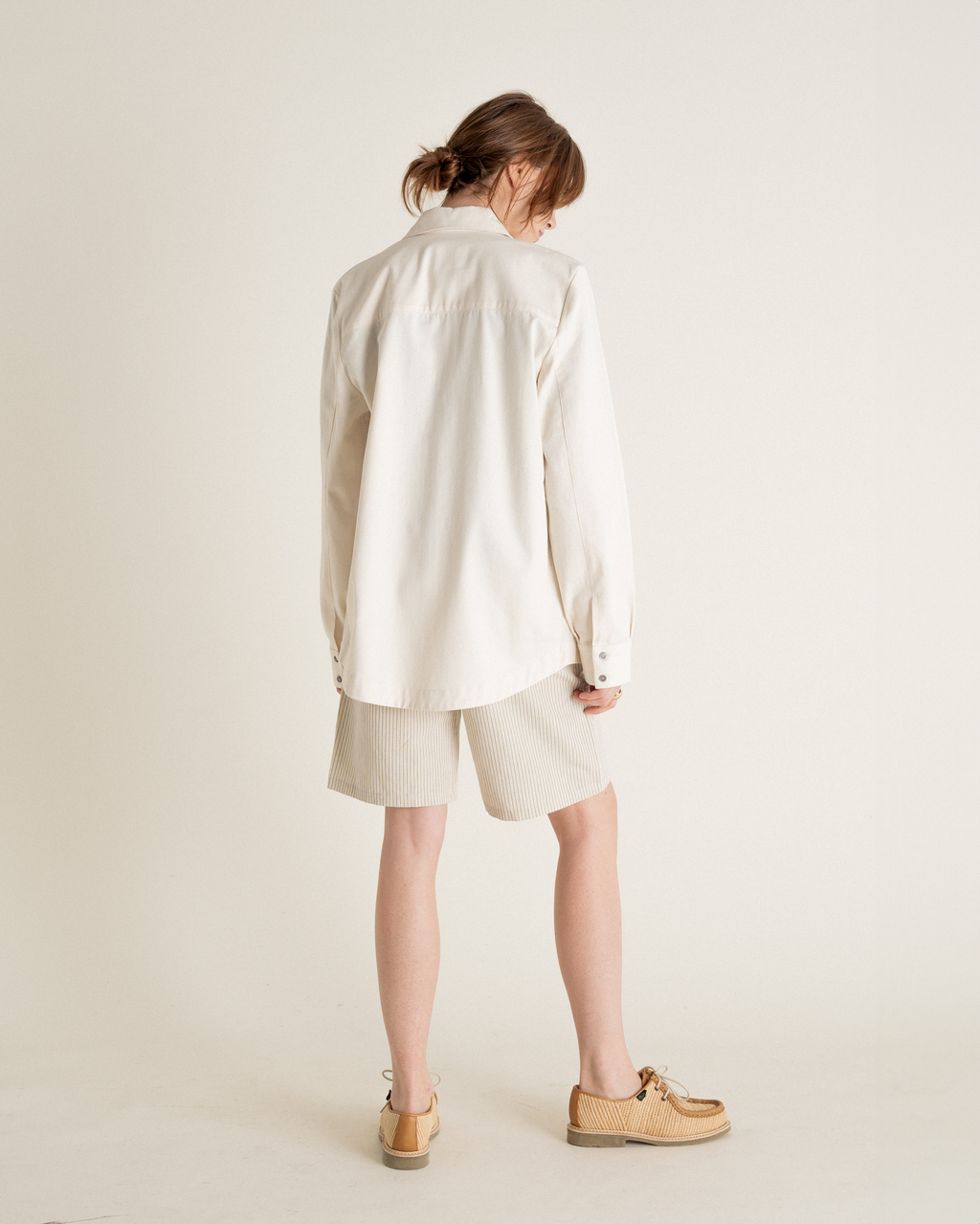 Sur-Chemise Leno Ecru