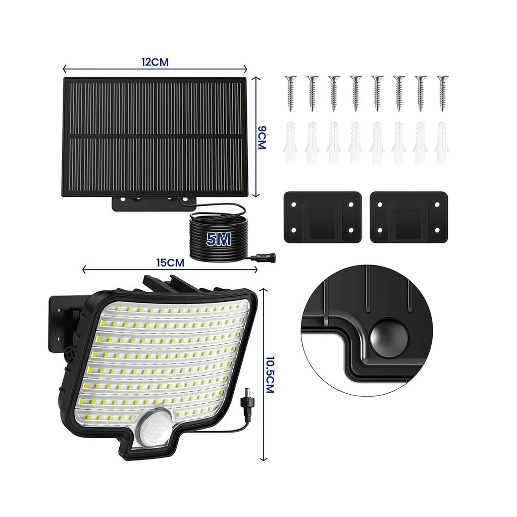 Brightly - Solar Floodlight - Plastic - Black