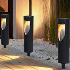 Grilly - Solar Bollard & Post - Plastic - Black