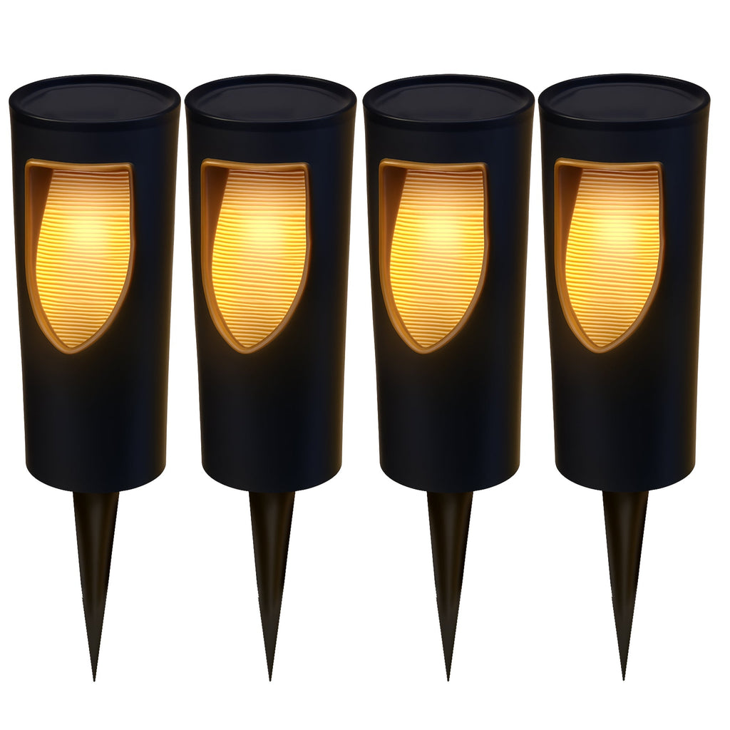 Grilly - Solar Bollard & Post - Plastic - Black