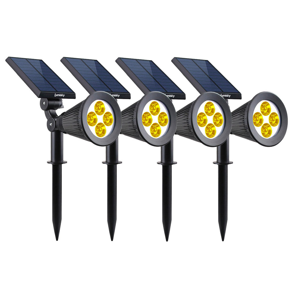 Spiky - Foco solar - Plástico - Negro