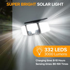 Raylite - Solar Floodlight - Plastic - Black