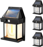 Sunflare - Decorative Solar Wall Light - Plastic - Black
