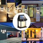 Sunflare - Decorative Solar Wall Light - Plastic - Black