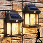 Sunflare - Decorative Solar Wall Light - Plastic - Black