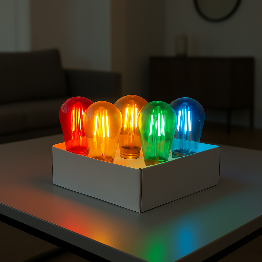 Bombilla de fiesta - Bombilla LED - Plástico - Multicolor