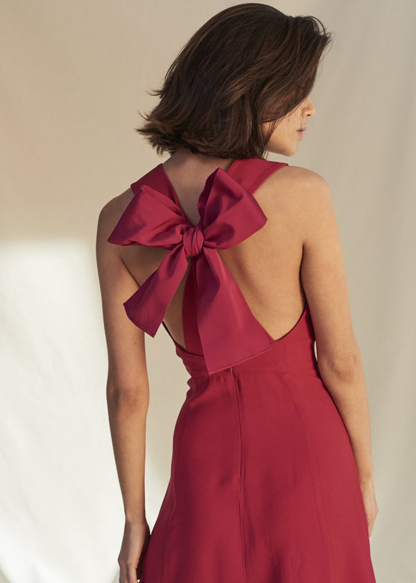 Lucia Raspberry Dress