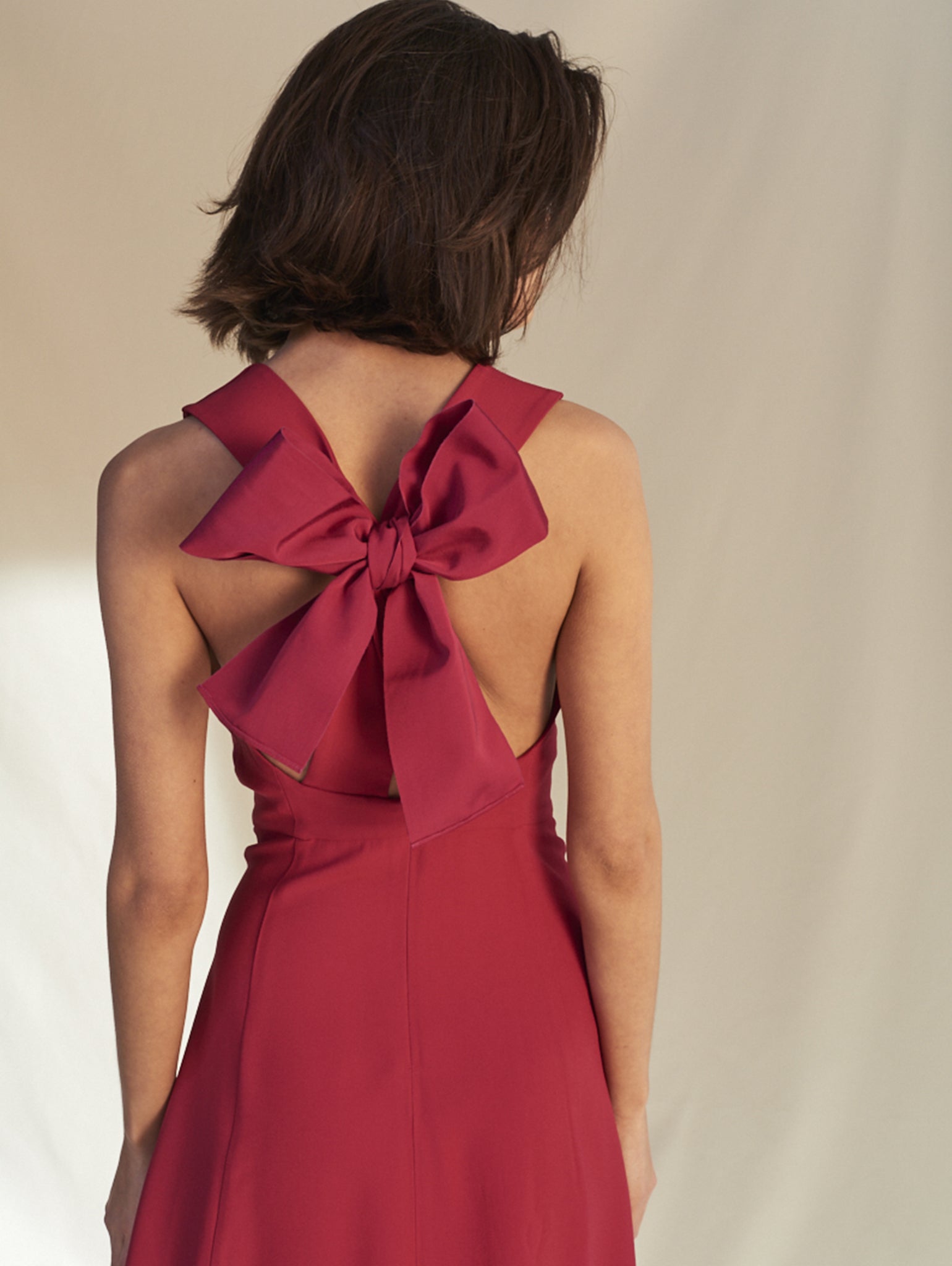 Lucia Raspberry Dress