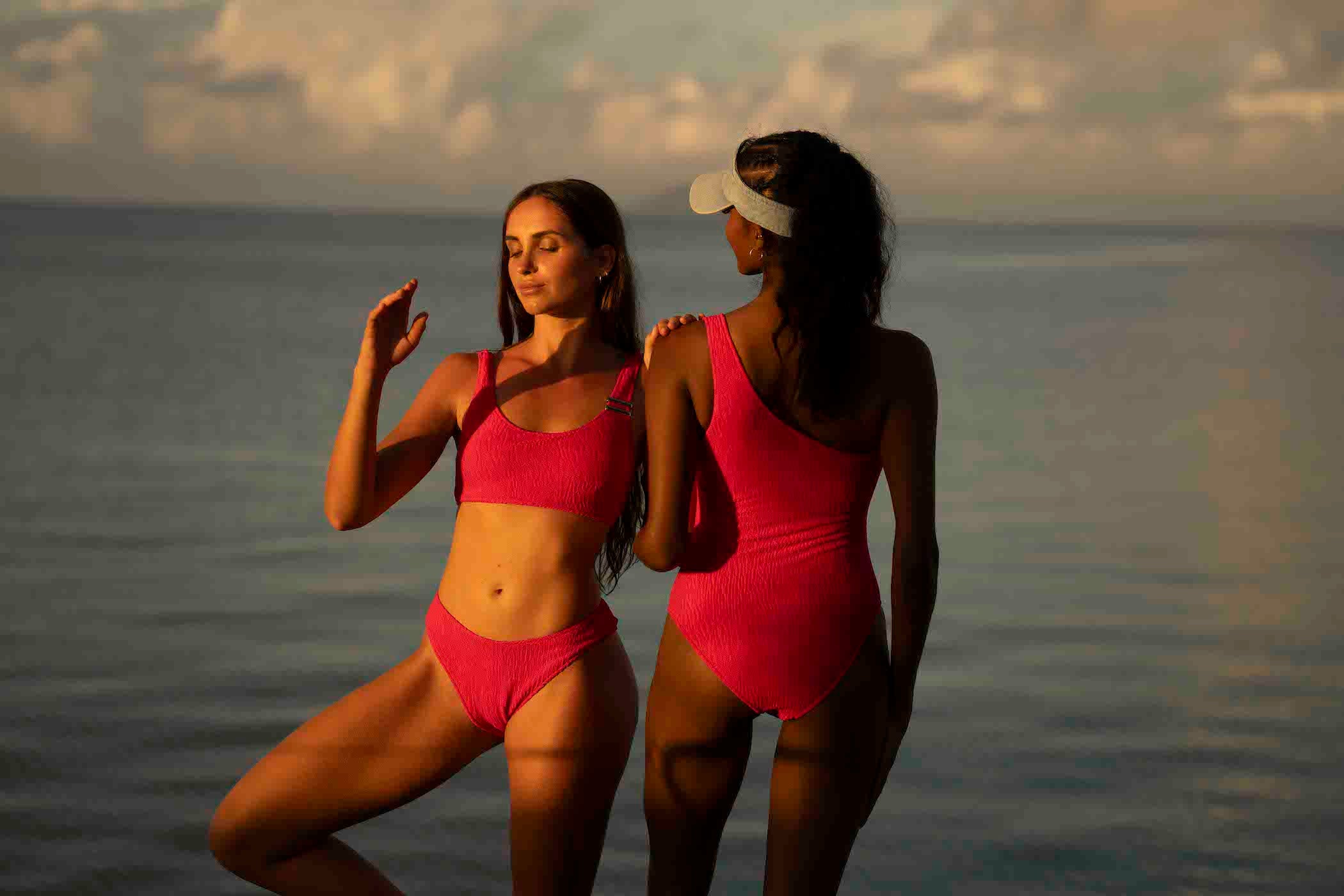 Top de traje de baño de 2 piezas - Noor - Rojo